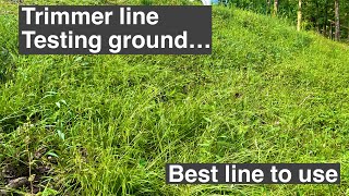 Two leading trimmer brands compete in battle. Best trimmer line in 2024. Echo SRM225/Echo speedfeed