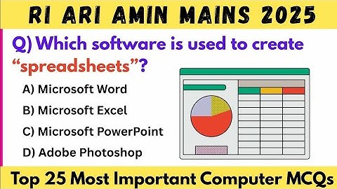 RI ARI Amin Mains 2025 | Top 25 Computer MCQs | Most Expected Questions for OSSSC Exam