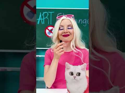 Kucing Terkejut! Guru Menghancurkan Lipstik Favoritnya! 🙀💄