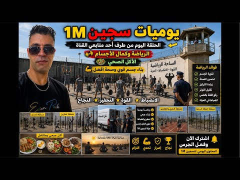 سجن عكاشة حلقة اليوم من طلب احد المتابعين ديالي على الرباضة وكمال الأجسام والكل الصحي داخل السجن