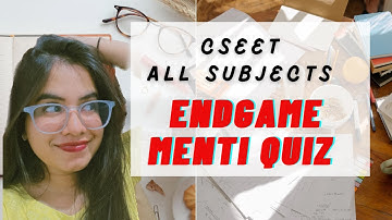 Grand Finale Menti Quiz | All Subjects | CSEET | CS Ishika Agrawal #cseet #cseetprepration