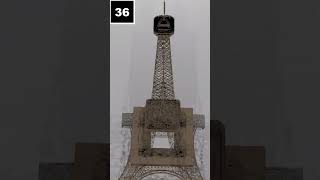 (Eiffel Tower) in france and in 3DsMax 2024