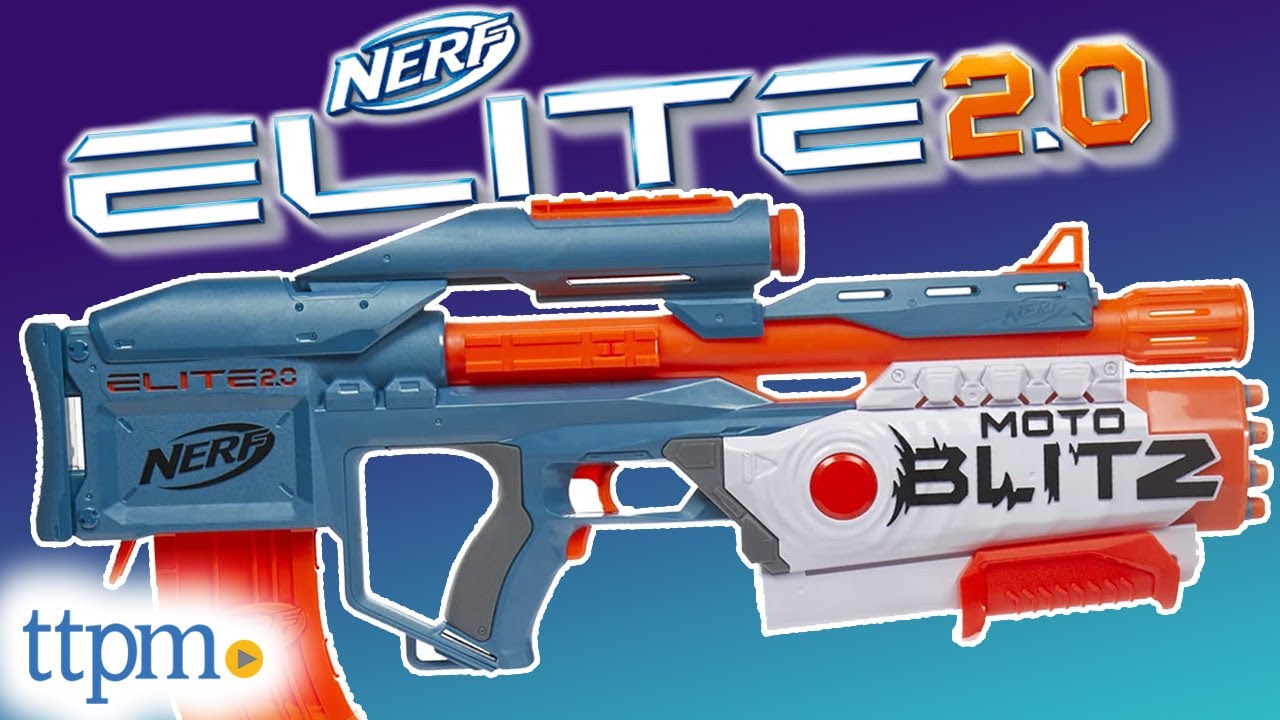 Nerf Elite 2.0 Motoblitz Motorized Blaster Airblitz 6 Darts Includes 22  Darts