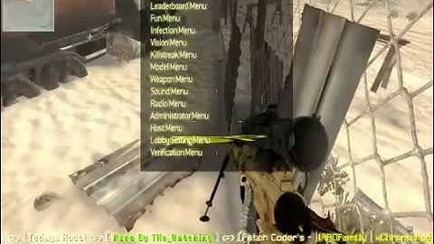 Black and Yellow mw2 mod menu with download link