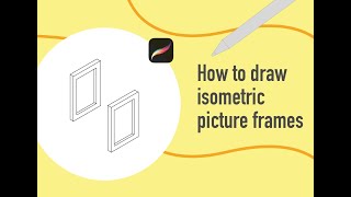 How to draw isometric picture frames screenshot 3