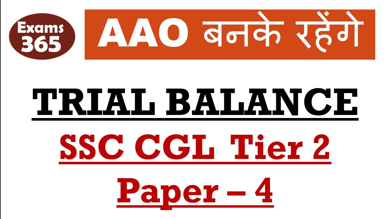ACCOUNTING FOR AAO- 11 / TRIAL BALANCE