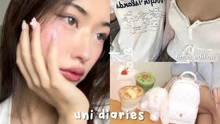 PRODUCTIVE uni vlog 🫧: cafe hopping, finals week, library studying, busy life, last uni-vlog, summer