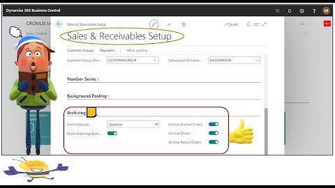 Archive Documents in Business Central