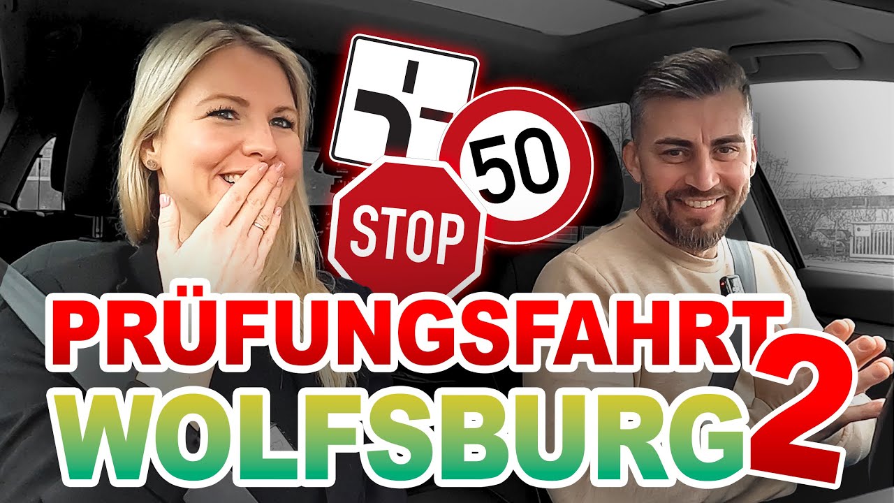 Prüfungsfahrt in Wolfsburg🐺  Darauf achtet der Prüfer! Fahren in der Innenstadt l Fahrprüfung PKW 🚗