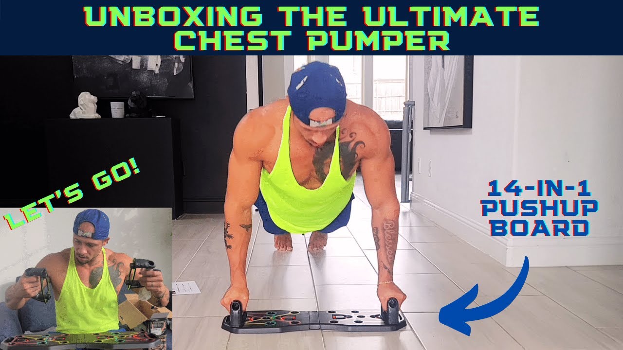 UNBOXING My New 14-in-1 Pushup Board - Chest Building System