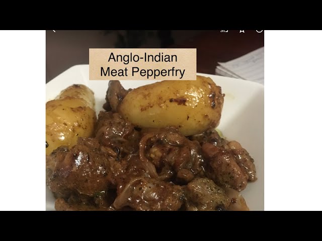 ANGLO-INDIAN MEAT PEPPER FRY / MUTTON PEPPER FRY / EASY RECIPE FOR MUTTON PEPPER FRY