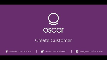 Oscar POS - Create Customer
