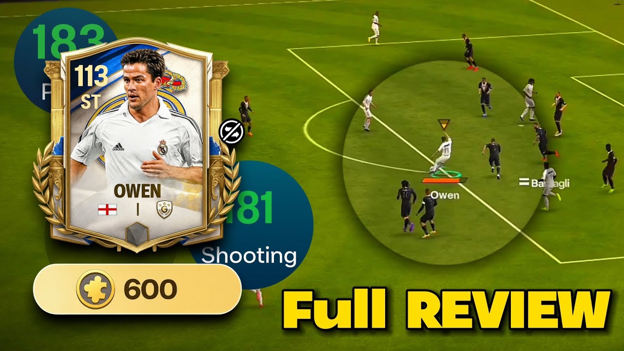 Обзор 113 OVR OWEN в FC Mobile | Статистика, игровой процесс, полный анализ