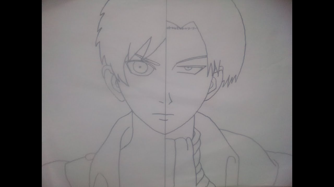 Menggambar Eren Levi Attack On Titan Youtube