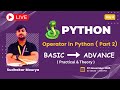 Operator in python | Python Full Course for Beginners | Python all course ( Notes & Practicals)