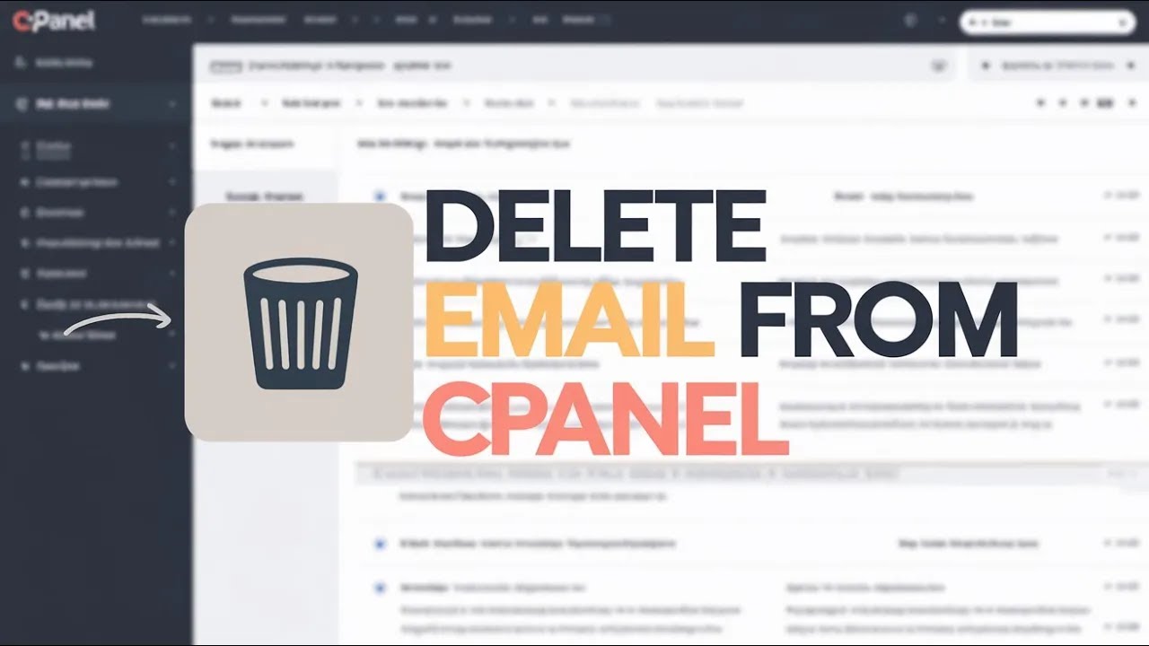 How To Delete Email Account In Cpanel