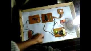 Automatic room light with visitor counter