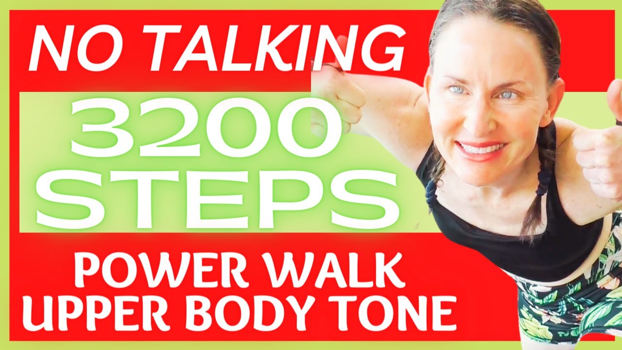 NO Talking Walking To Lose Weight Workout  💦Sweaty 3200 Steps=1.6 MILES💦  LOW IMPACT-All Standing