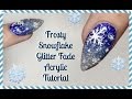 ❄️Frosty Acrylic Nail Art Tutorial❄️