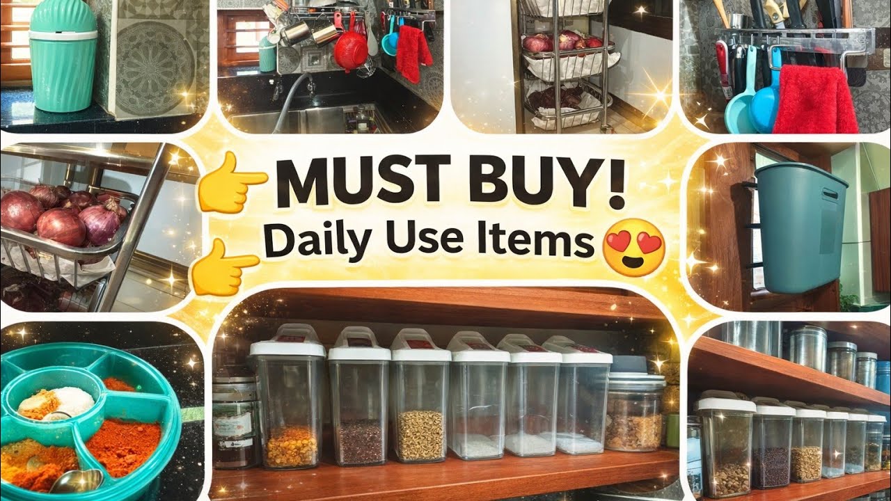 👉 Kitchenil ദിവസവും use ചെയ്യുന്ന Affordable Must-Have Products 😍 | Budget Friendly Items #workarea 