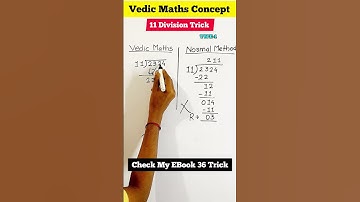 Vedic Maths tricks for Division 11 #maths #mathstricks #vedicmath