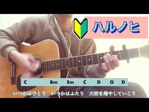 【初心者男性】あいみょん「ハルノヒ」Full ギター弾き語りカバー【歌詞コード付】