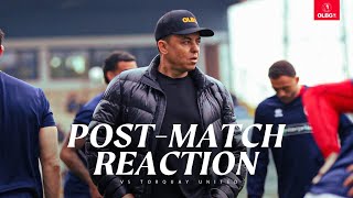 Marc White Reacts To Play-Off Defeat | Torquay (A)