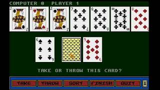 Amiga Games - Gin Rummy
Play against the computer and get three of a kind and four of a kind in this computer version of the popular card game Gin Rummy. http://sillysoftware.co.uk Amiga Games - Gin Rummy