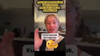 Yeni̇ Müslüman Bi̇r Genç Sabah Vakti̇nde Kuran Okuyor