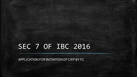 SEC 7 OF IBC 2016