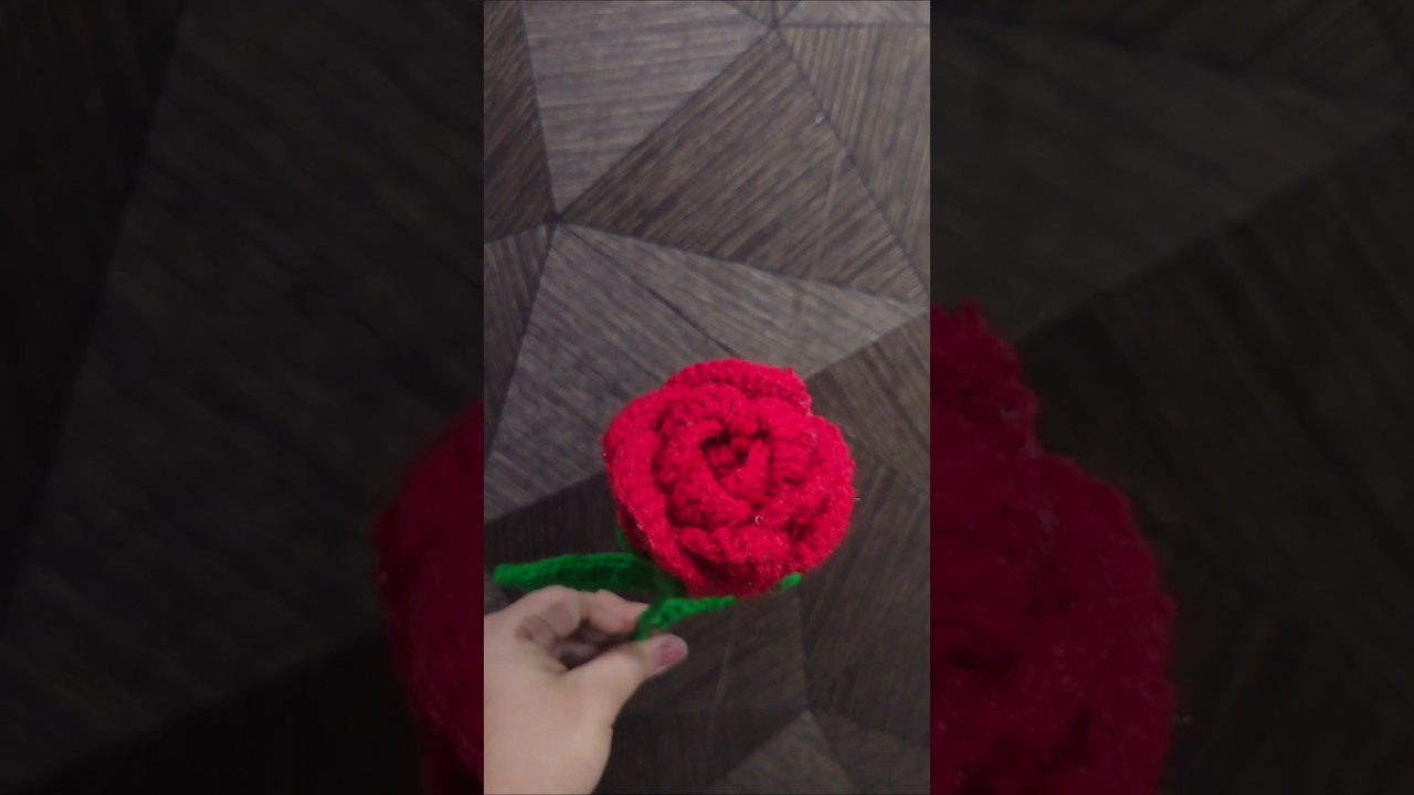 Day 15/20 Crochet Series Red Rose 🌹