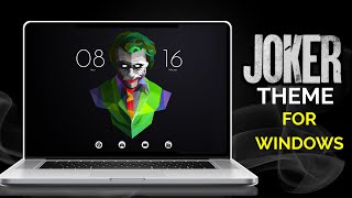 Windows Joker Theme Editon | Joker Theme for Windows Desktop | RainMeter Skin | Loop Tech screenshot 3