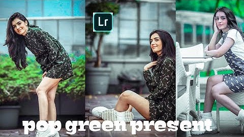 Lightroom mobile Green POP-UP look editing tutorial - free lightroom mobile preset download