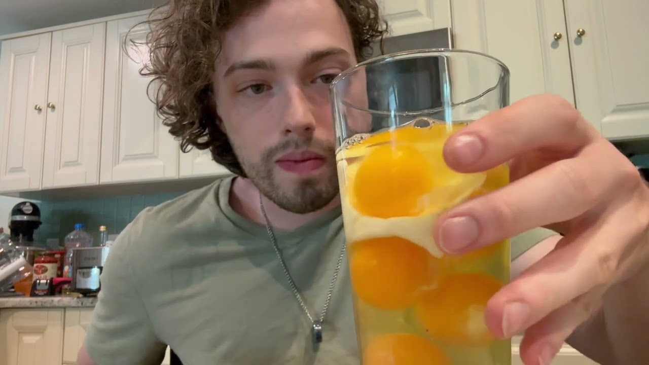 how to drink RAW EGGS without throwing up
