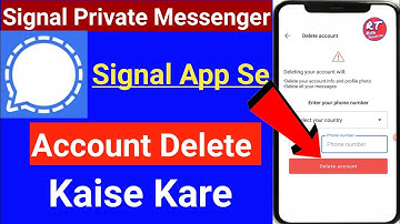 How To Delete Signal Account Permanently | Signal Messaging App Delete Kaise Kare | Rifa Technical