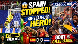 😱 40-Year-Old Goalkeeper SHOCKS Spain! Cabo Verde Fans Celebrate With a GOAT 🐐🇨🇻🏆😱 SPAIN SHOCKED! 🇨🇻