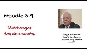 Télécharger des documents dans Moodle 3.9