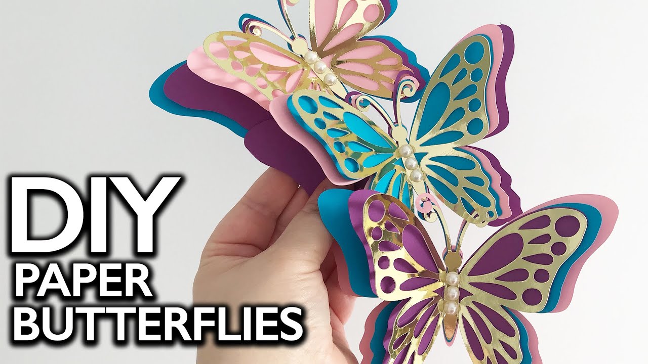 Make Amazing 3D Paper Butterflies for Spring