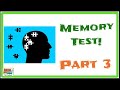 Memory Test Quiz