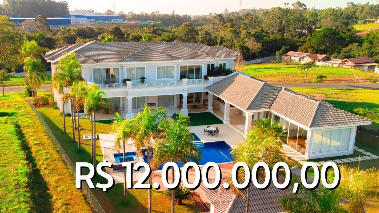 MANSÃO NEOCLÁSSICA À VENDA NO CONDOMÍNIO TERRAS DE SÃO JOSÉ 2