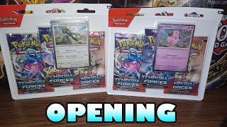 Opening Two Pokemon 3 Pack Temporal Forces Blisters!