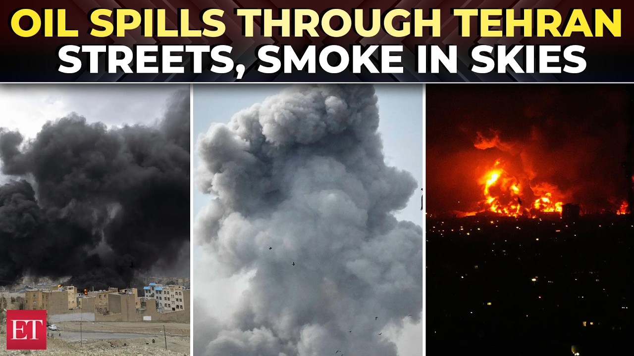 Israel strikes Iran's oil facility in air assault: Black smoke engulfs depots in new phase of war