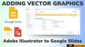 Adding vector graphics to Google Slides using  Adobe Illustrator and Google Drawing