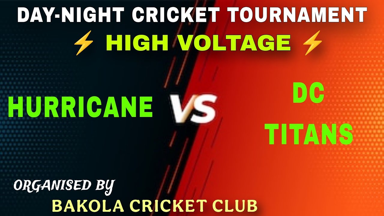 HURRICANE VS DC TITANS || 2nd ROUND || BAKOLA CRICKET LIVE.