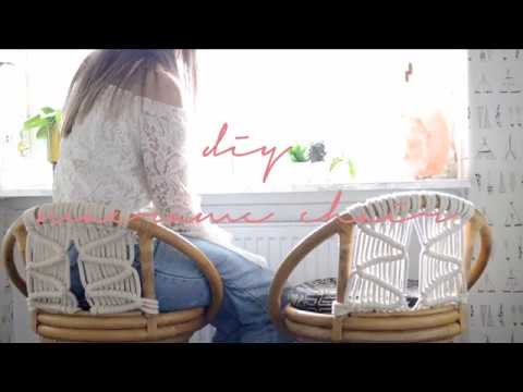 bohemian macrame chair upcycling diy youtube