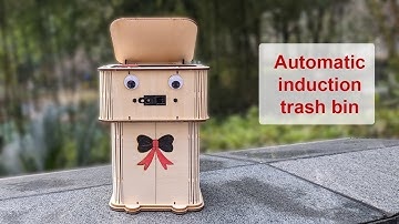 Amazing mini Automatic induction trash bin DIY