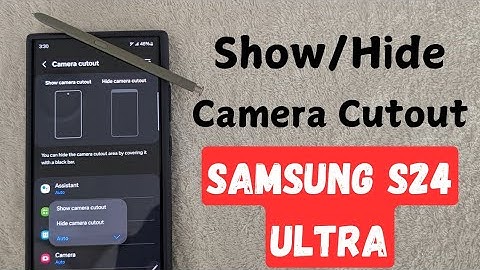 How to Show or Hide Camera Cutout in Samsung S24 Ultra