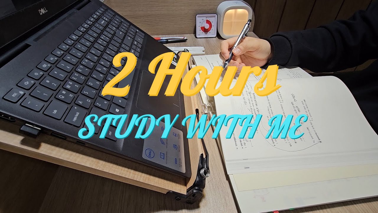 2 HOURS STUDY WITH ME | 스터디윗미 | BACKGROUND NOISE - YouTube