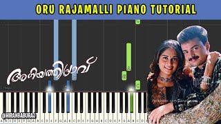 Video thumbnail of "Oru Rajamalli - Piano Tutorial | Aniyathipravu | Kunchako Boban | Fazil | Ouseppachan"