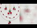 🍒 Boncuktan Kiraz Kolye ve Küpe Yapımı #diy Making Cherry Necklace and Earrings from Beads #tutorial